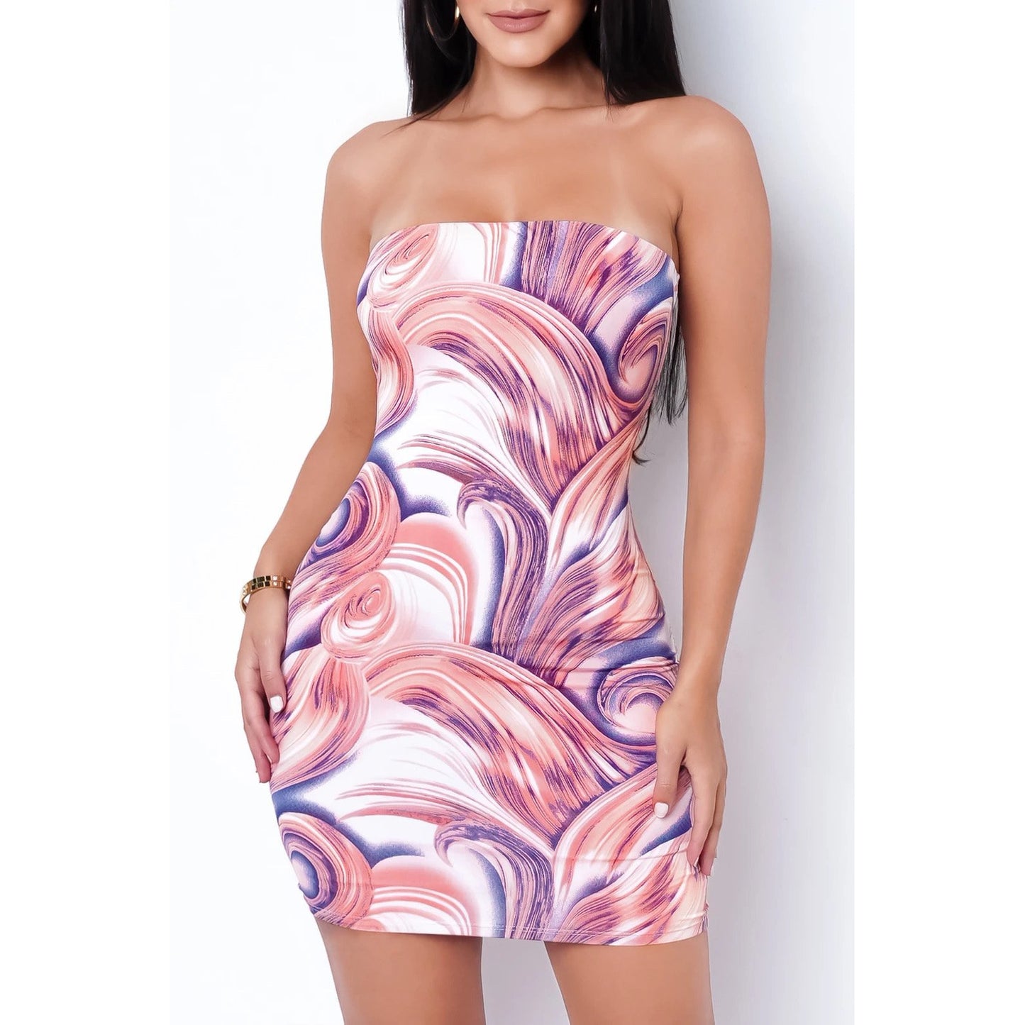 Galore Swirl Mini Dress